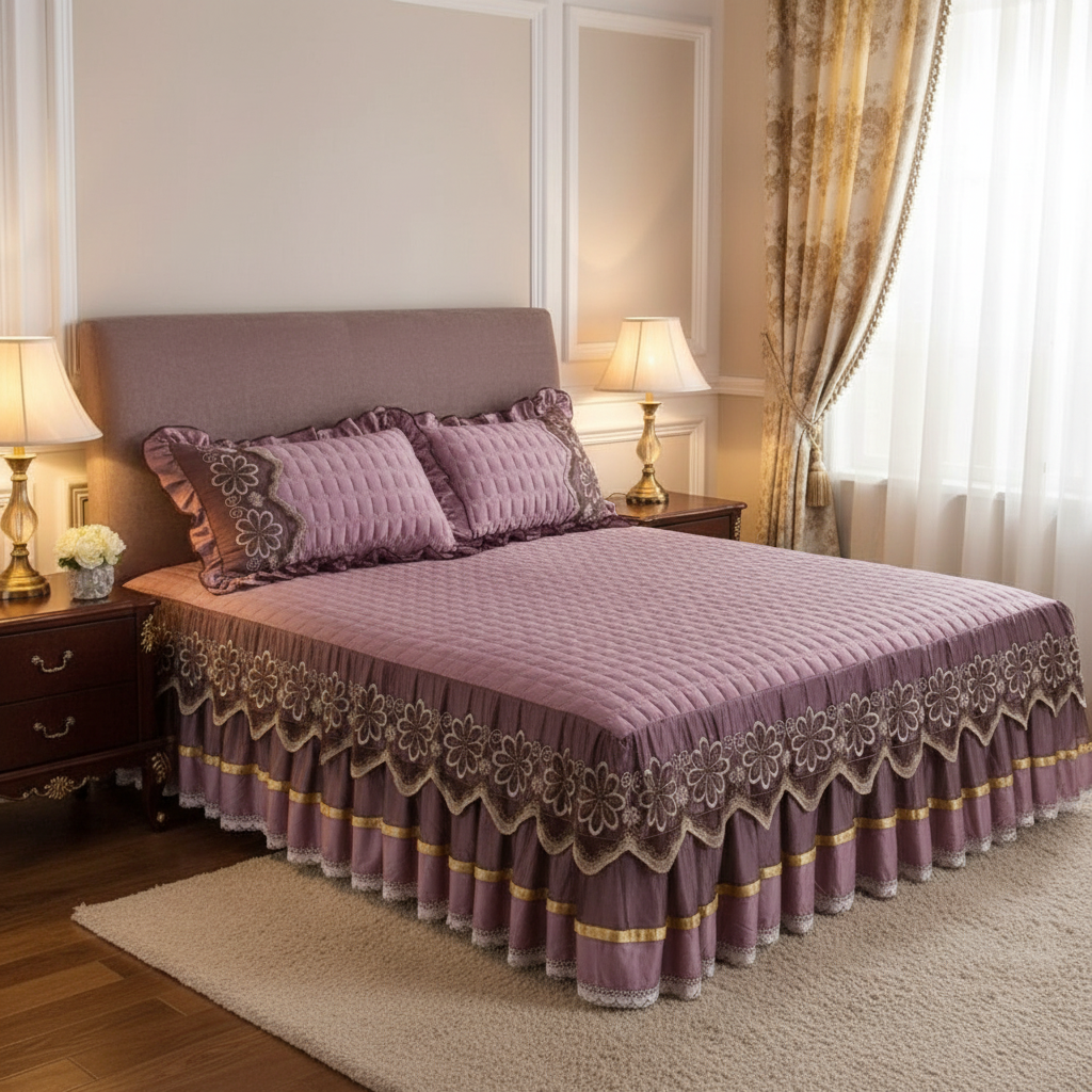 Luxury Soft comfortable Bed Skirt Set