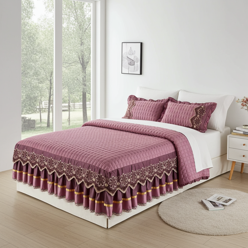 Luxury Soft comfortable Bed Skirt Set