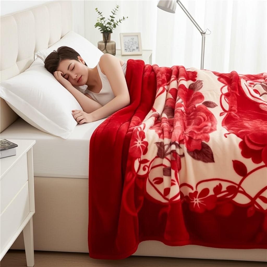 King size Heavyweight Warmth: Thick, high-density fleece keeps you perfectly cozy all winter.