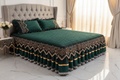 Green Bed Skirt Luxury Bedroom