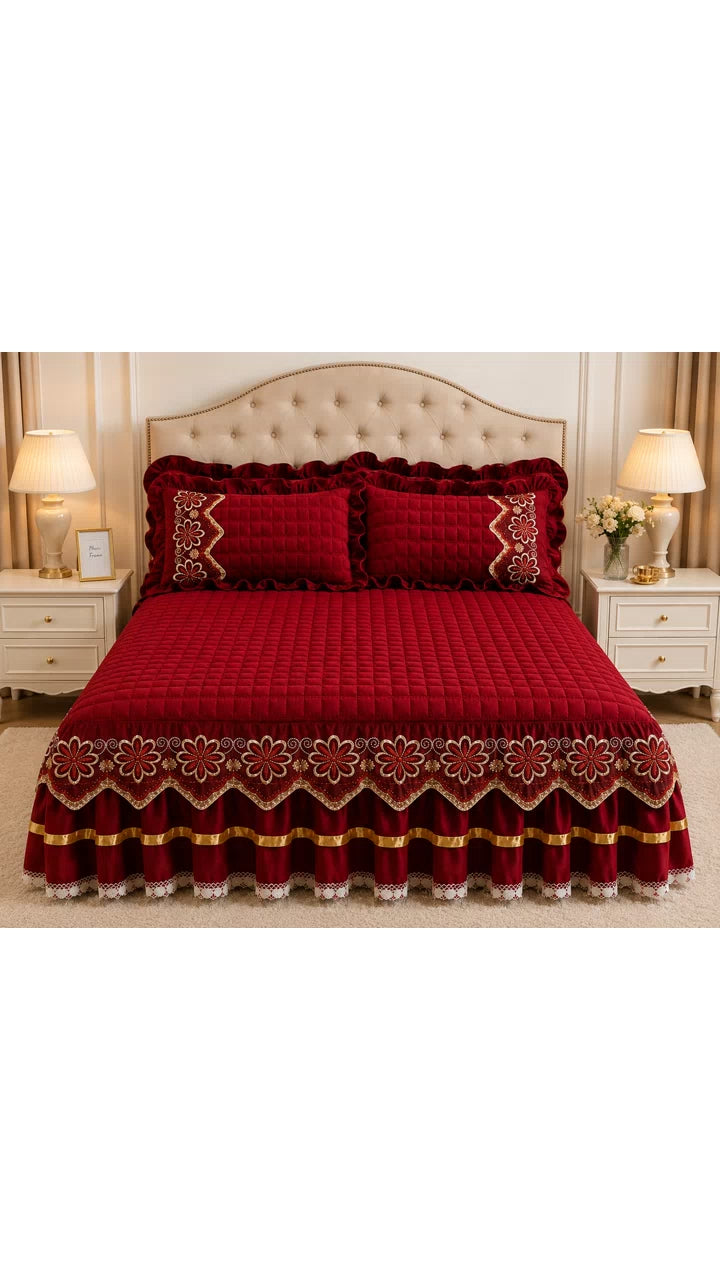 Luxury Soft comfortable Bed Skirt Set